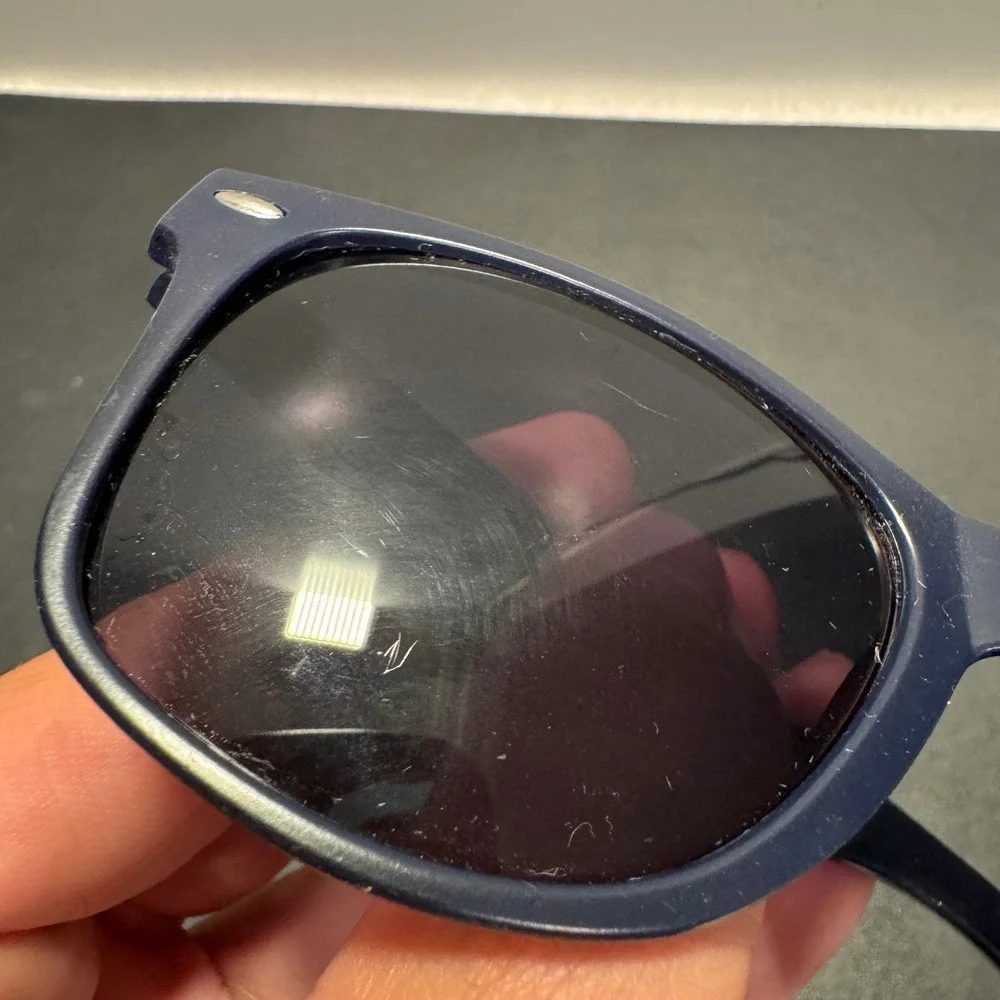 Starry Sunglasses Unisex OS Navy Blue Plastic Wayfarer Promotional Summer Beach